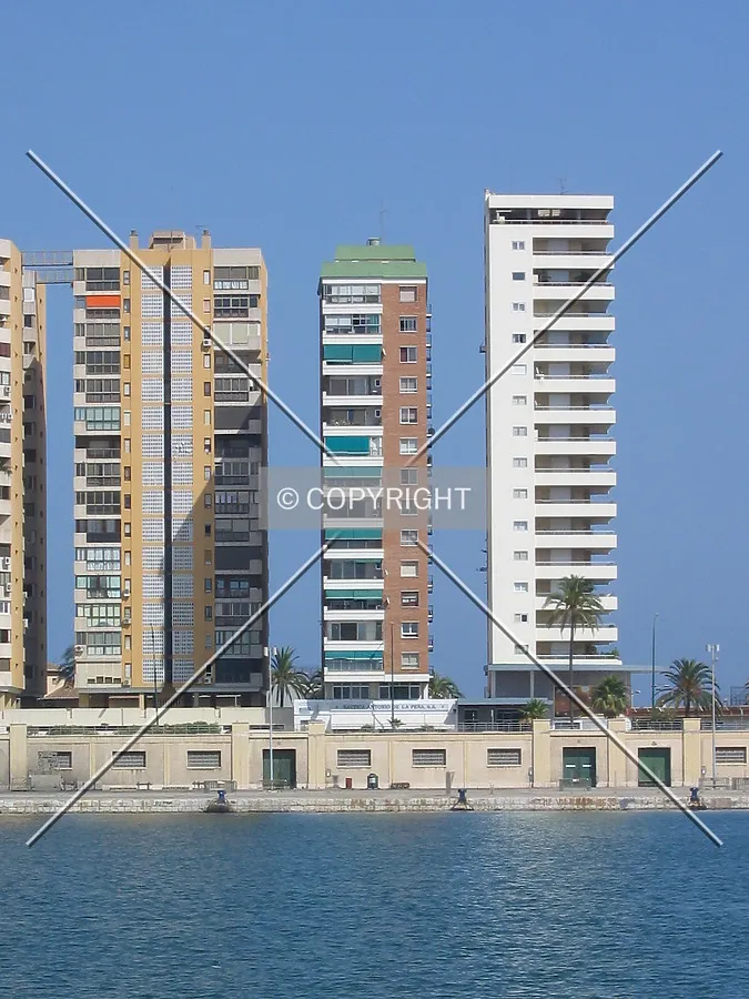 View from the port, close to Plaza de la Marina