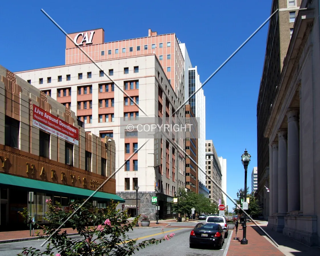 View northeast near 9th Street