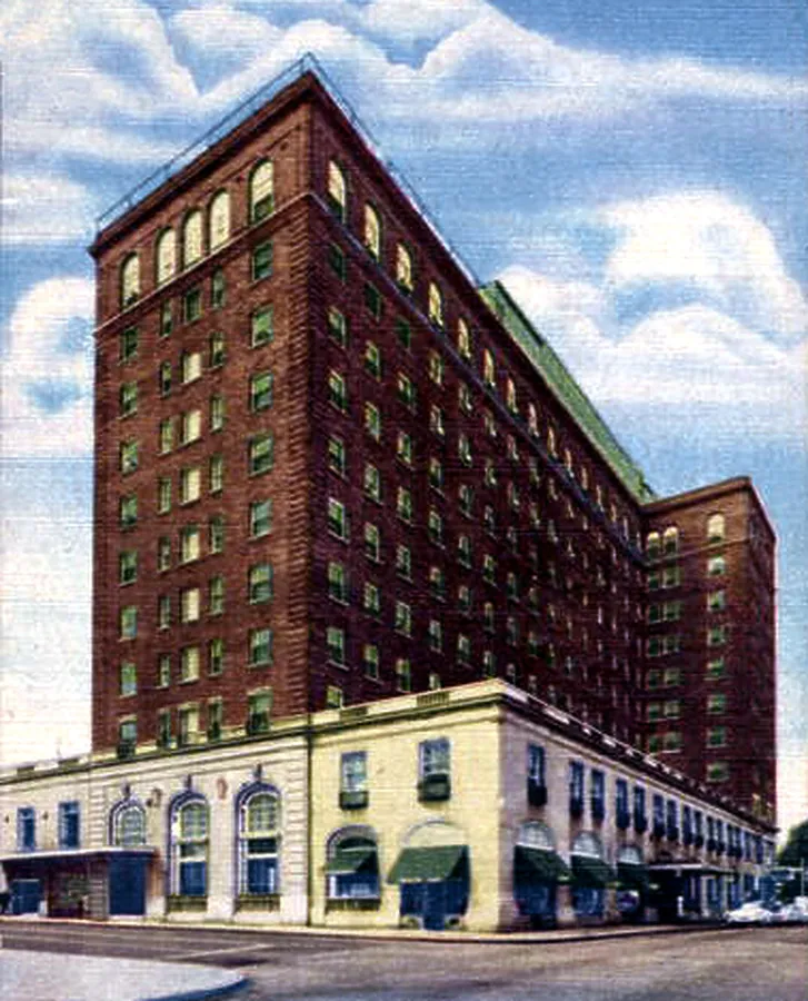 View from the northeast at Cherry and 5th streets