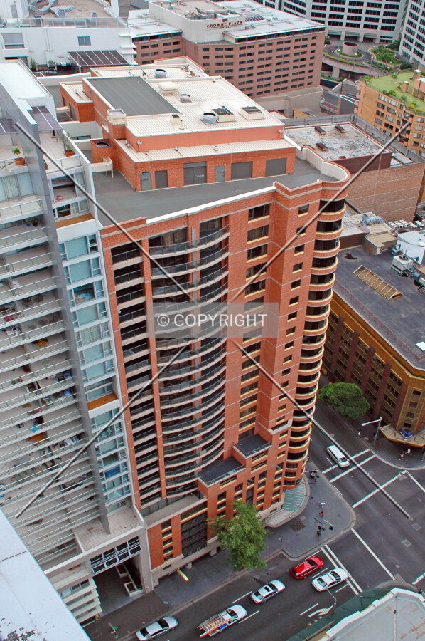 Elevated view from Fraser Suites