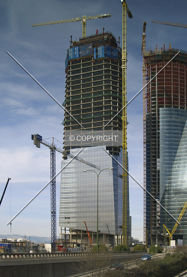 A view from Paseo de la Castellana