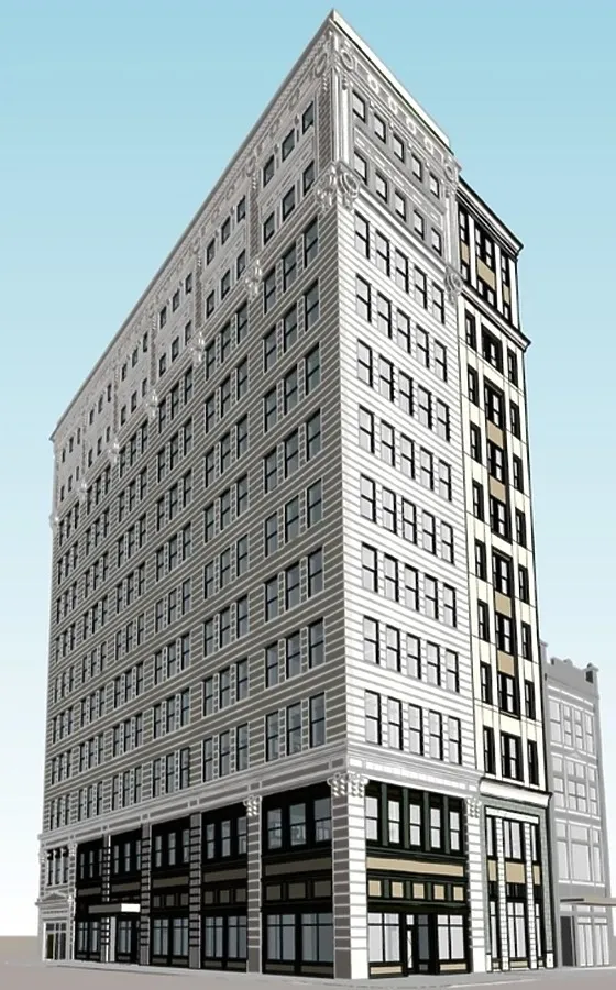 Rendering of proposed renovations