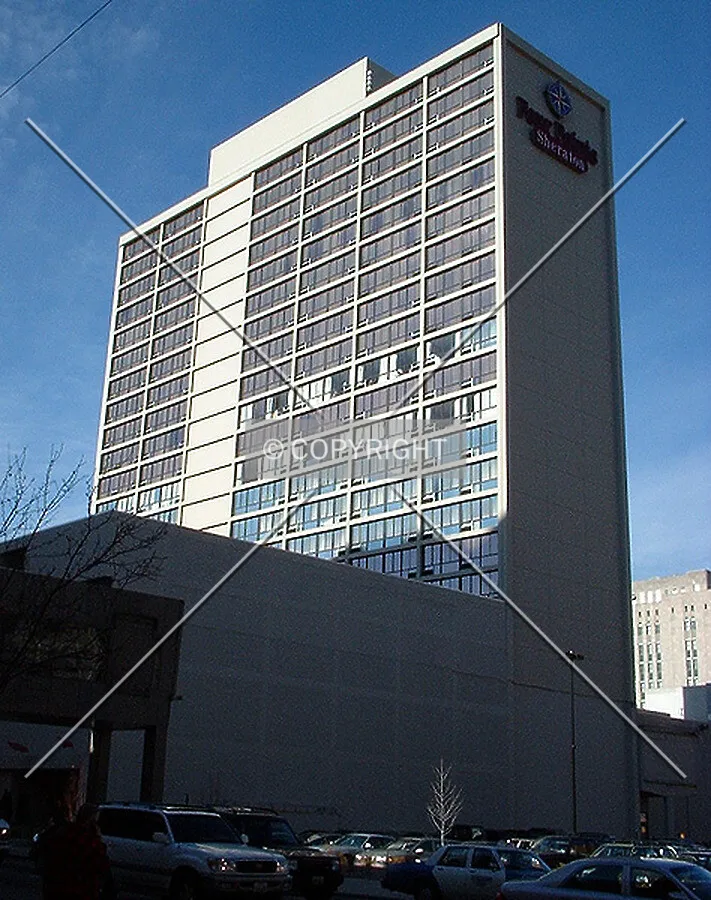 Southeast corner, overlooking former site of Fifth & Race Tower