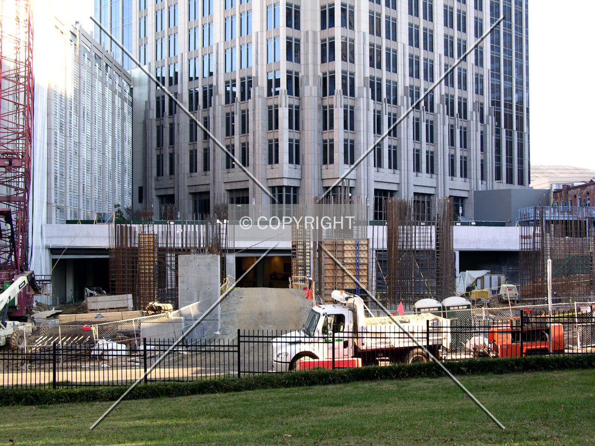 Looking east across North Church Street
