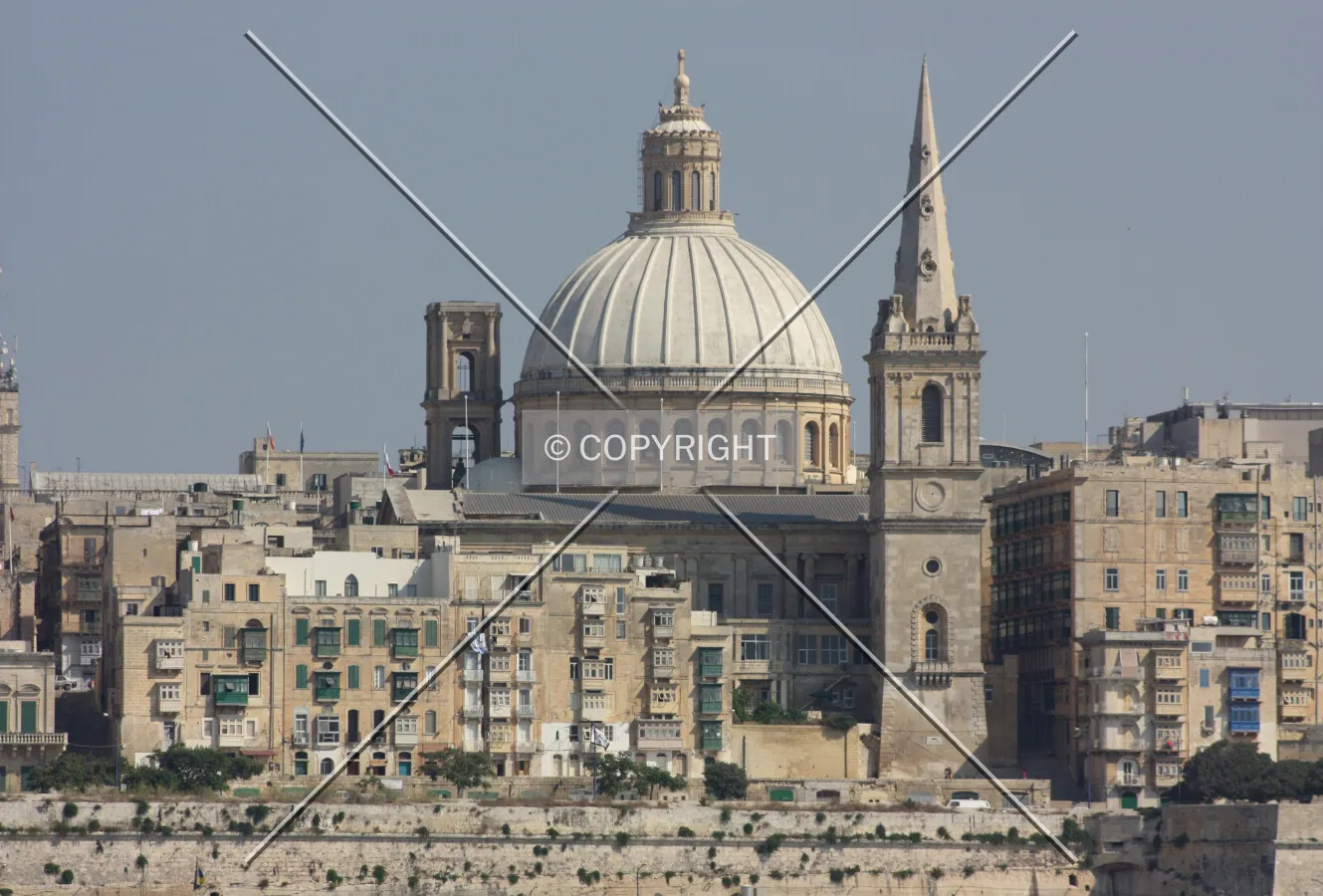 Looking across from Sliema