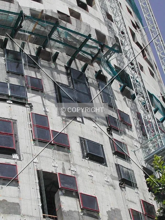 View of some windows that have been already placed