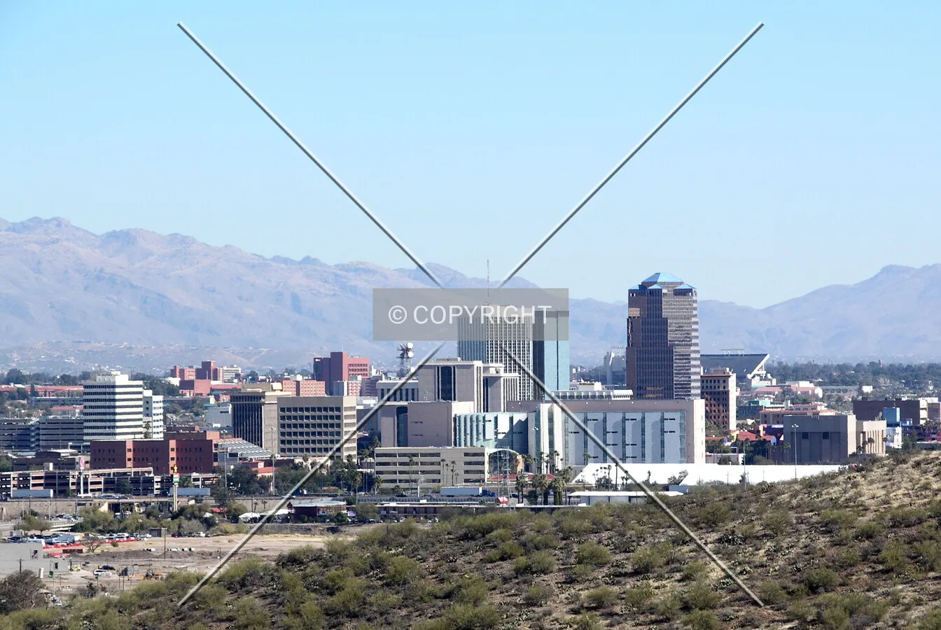 Skyline from the west