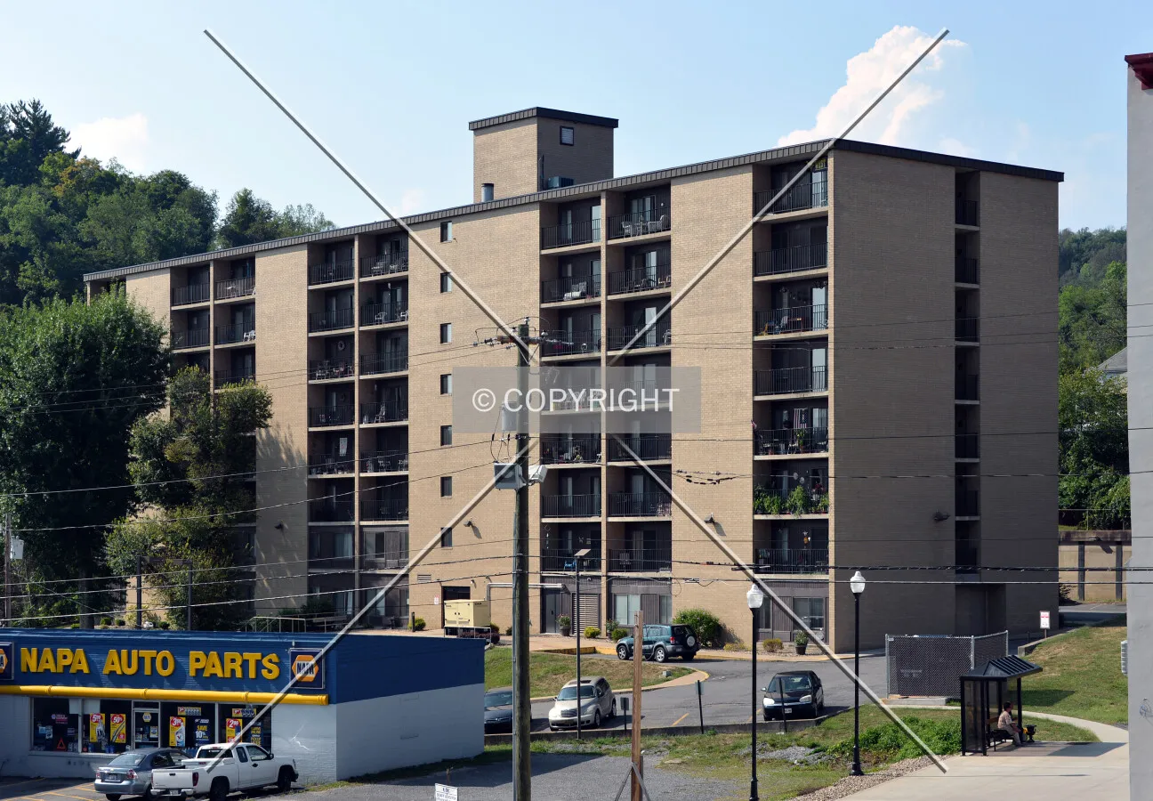 View from the southeast
