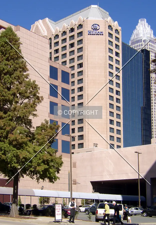 Looking northwest from East Second Street