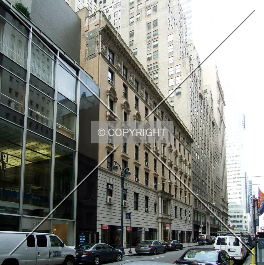 View from the east on 43rd Street