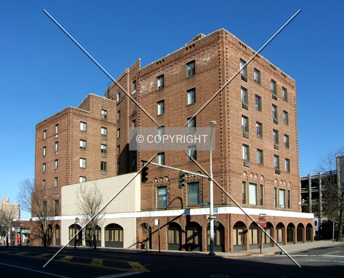 View from the northwest at East Post Road and Chester Avenue