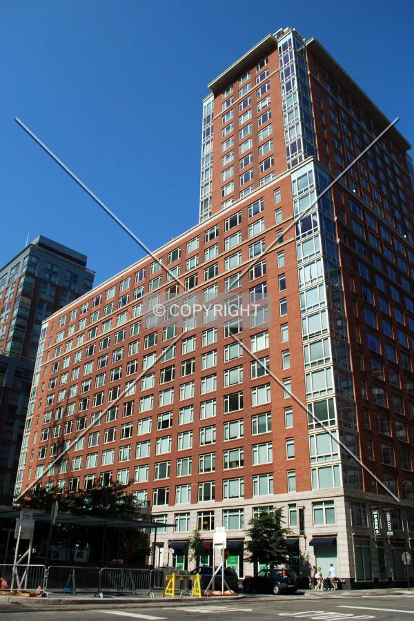 Looking up from North End Avenue