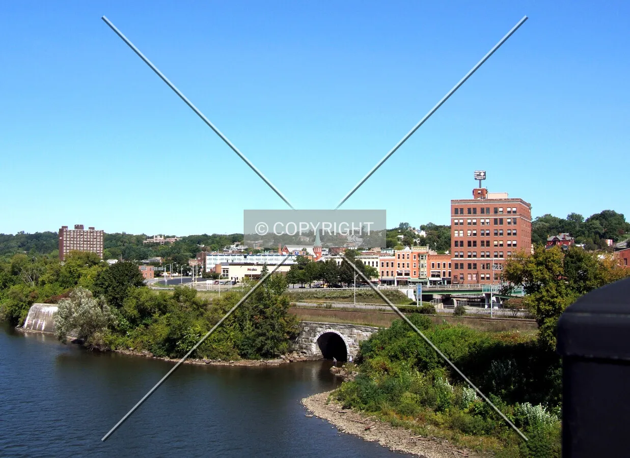 Downtown from the southeast across the Mohawk River