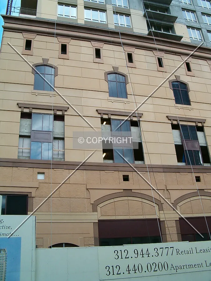 Facade on west side base