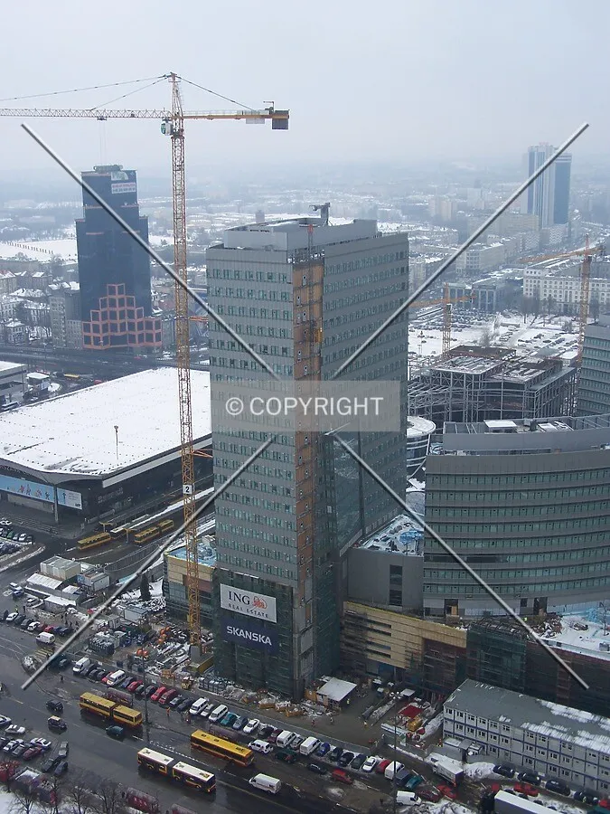 View from the Palace of Culture and Science