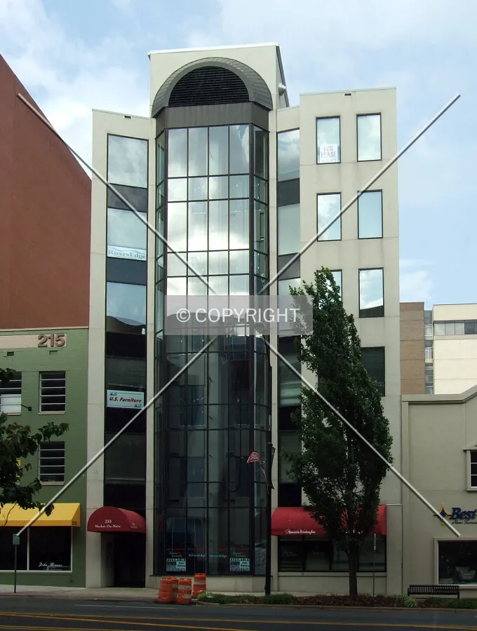 View from the west across Main Street