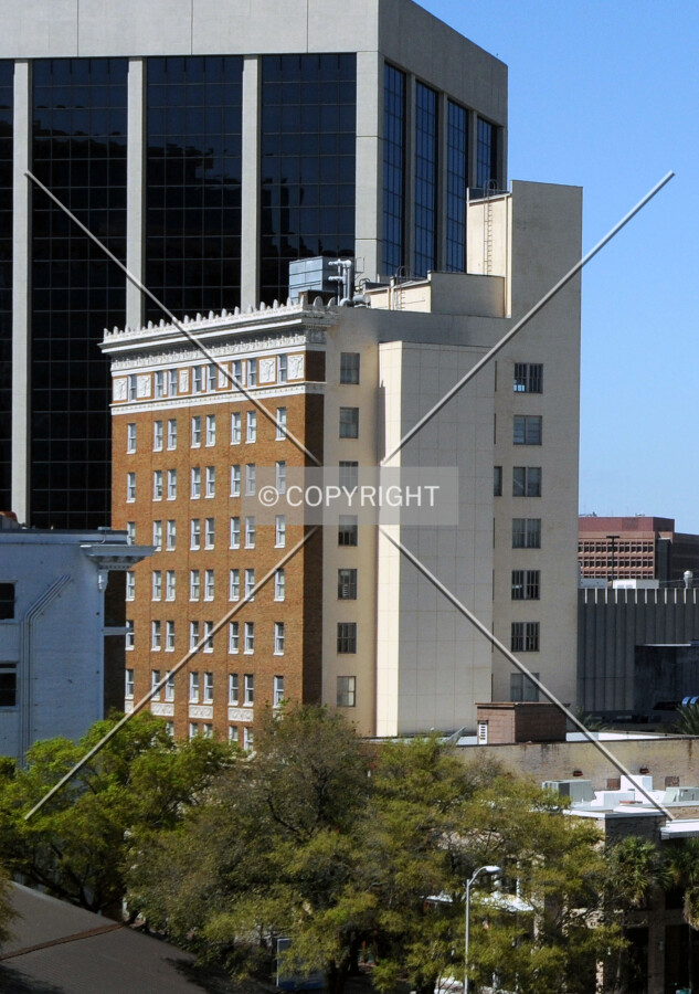 View from the east atop parking garage