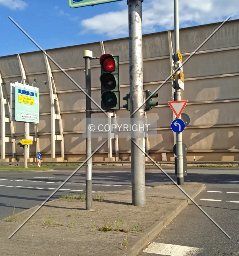 Traffic lights showing red - do not drive