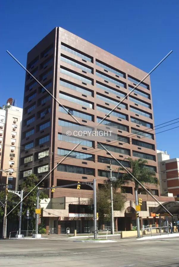 South and east facades seen from across Carlos Gomes Avenue