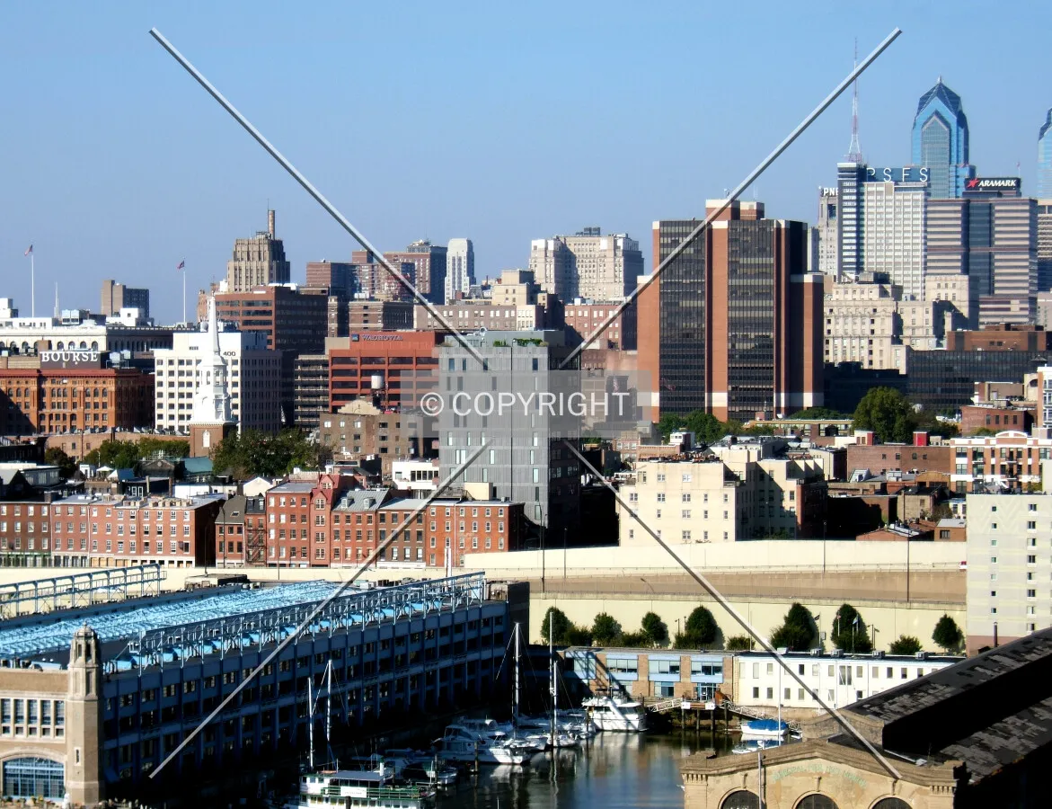 View southwest toward Independence Mall