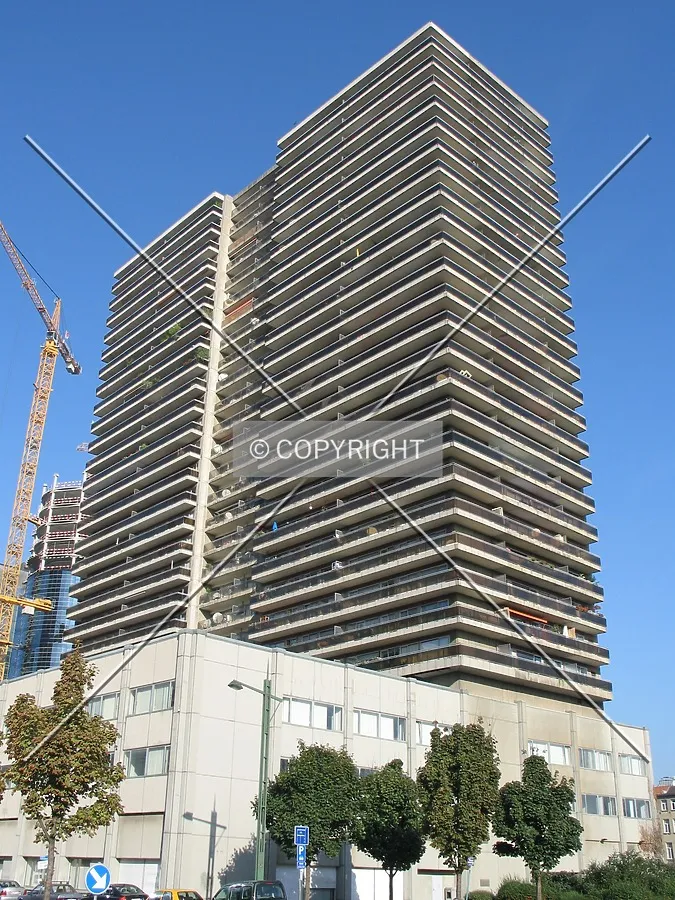 Looking up from the south