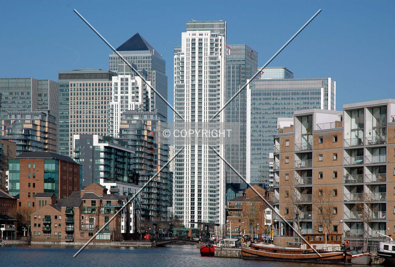 View within the skyline from the south