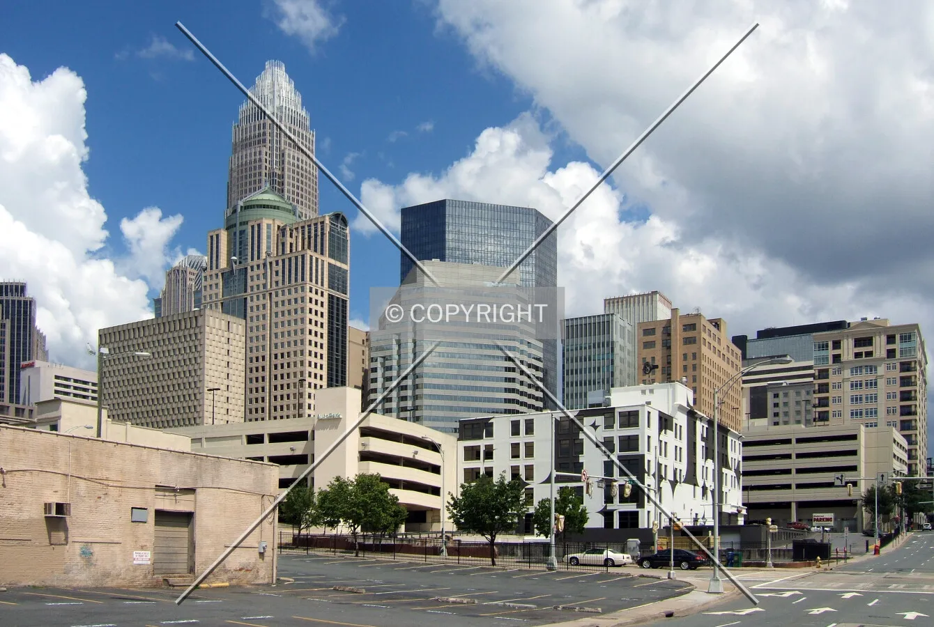 Downtown Charlotte from the northwest