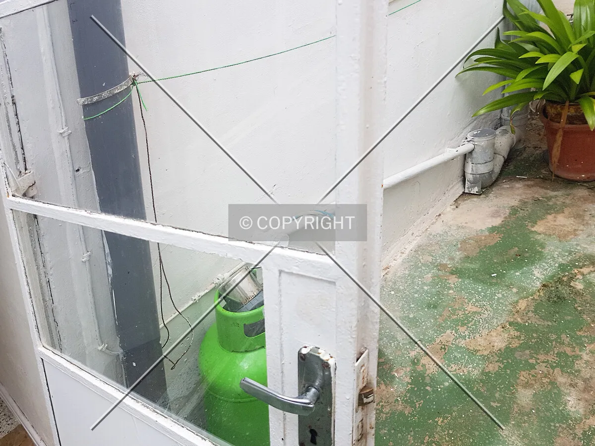 A door featuring thin glass