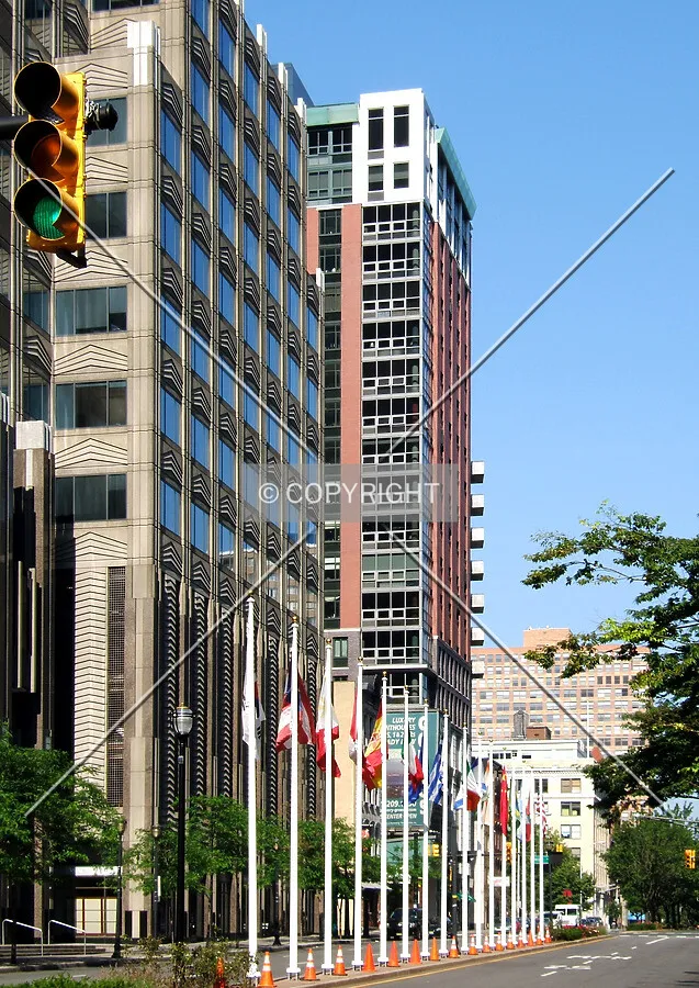 View from the east along Montgomery Street