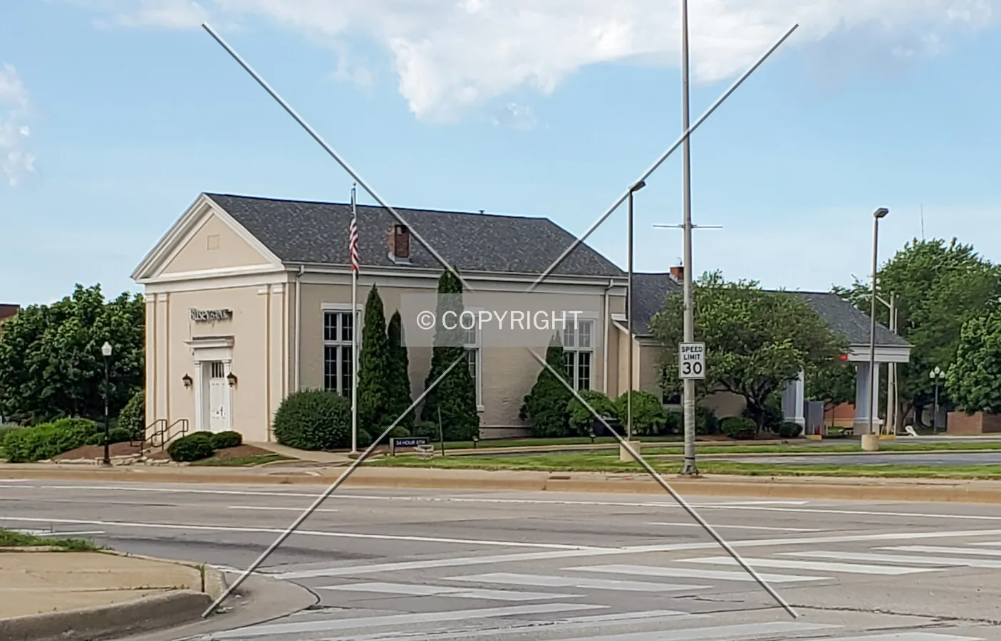 Northeast view; June 6, 2020