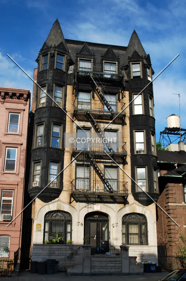 Front view from Clinton Avenue