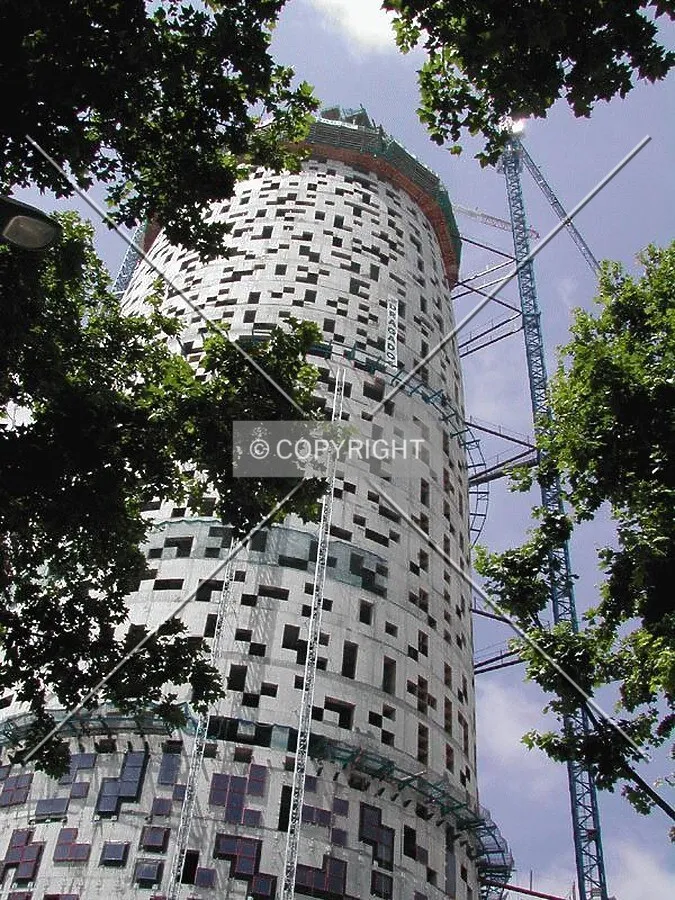 Looking up the tower