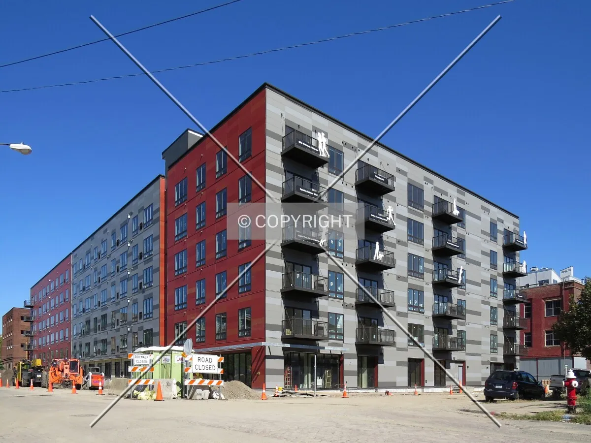 View to the north across 3rd Street North
