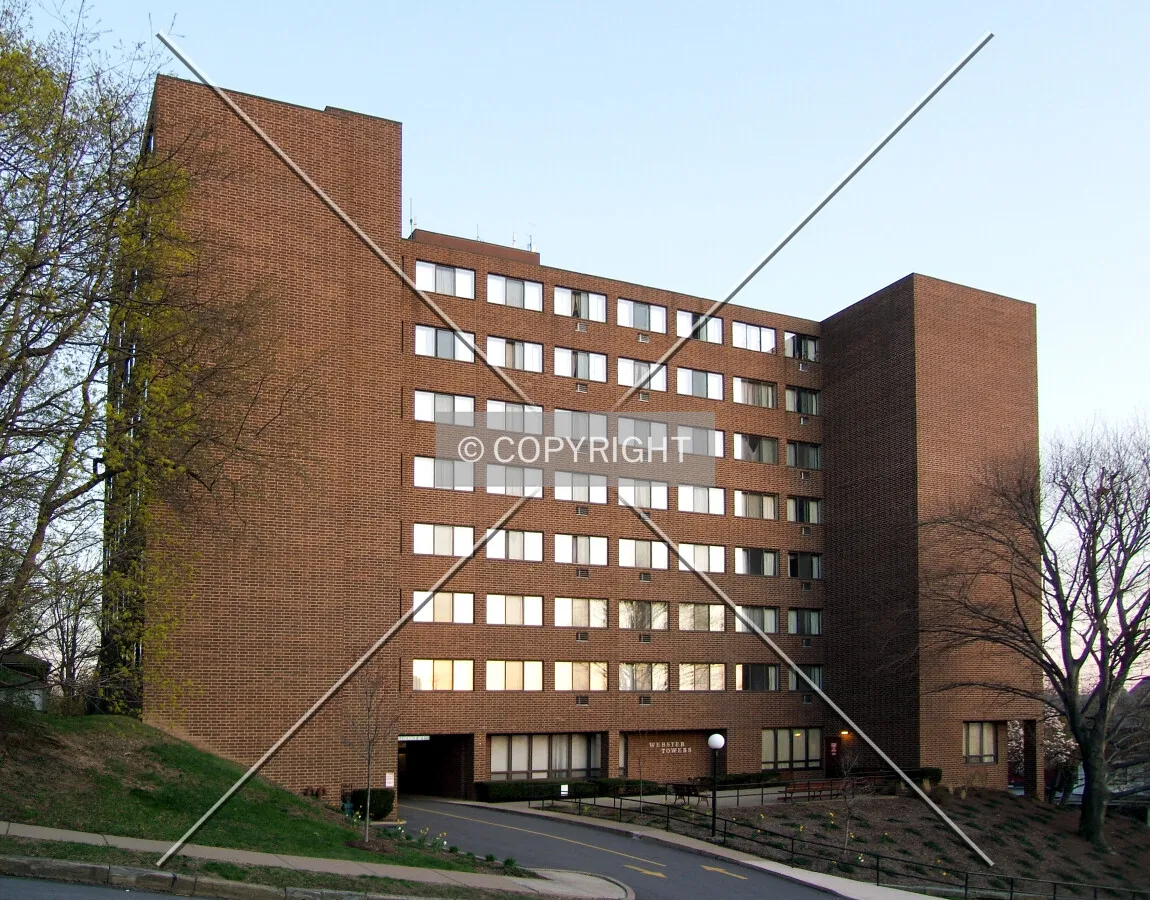 View from the northwest on Webster Avenue