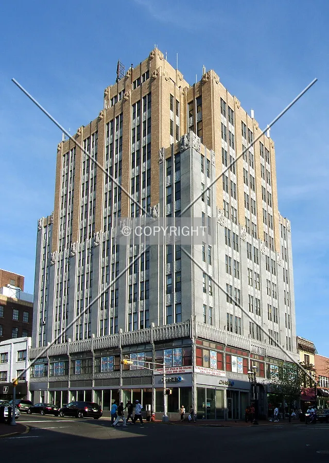 View from the northwest at Grand and Broad Streets