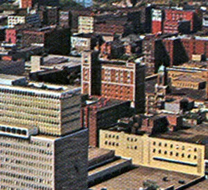View from the southeast of the 1924 addition