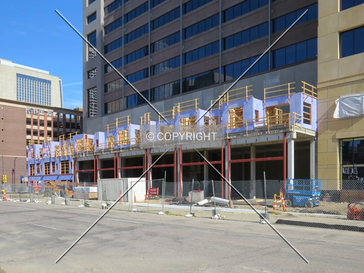 View to the northwest across 4th Street South
