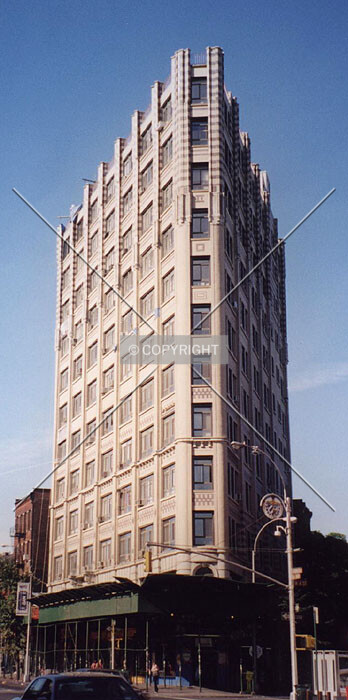 View from northeast across Sixth Ave