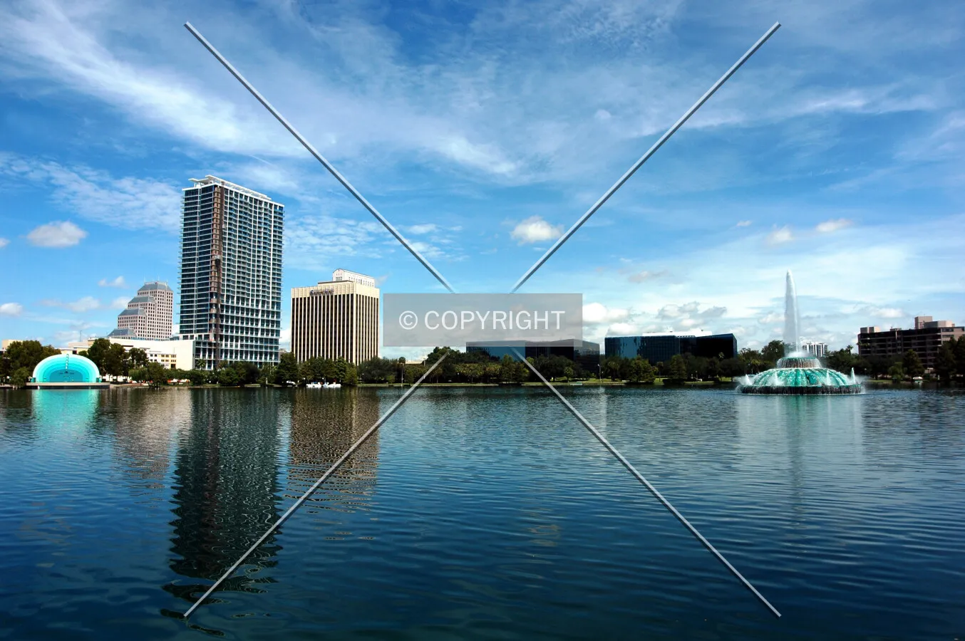 Looking at the skyline towards the northwest