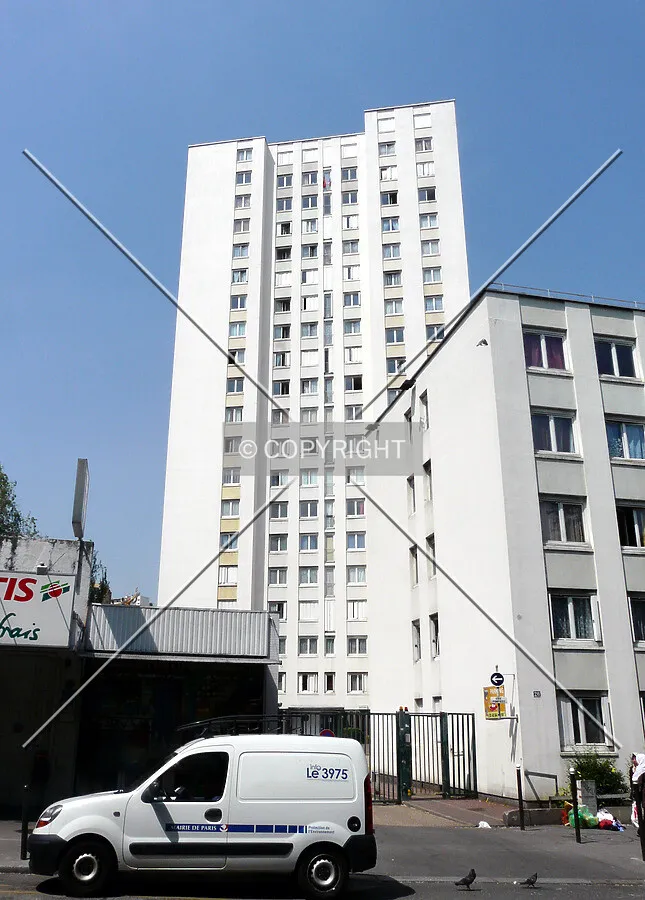 South side from Rue Regnault