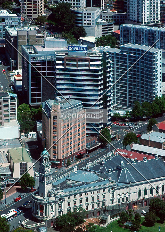 View from the Sky Tower beside the Scenic Circle Airedale Hotel and Auckland Town Hall