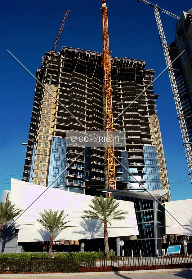 View from the west across Collins Avenue
