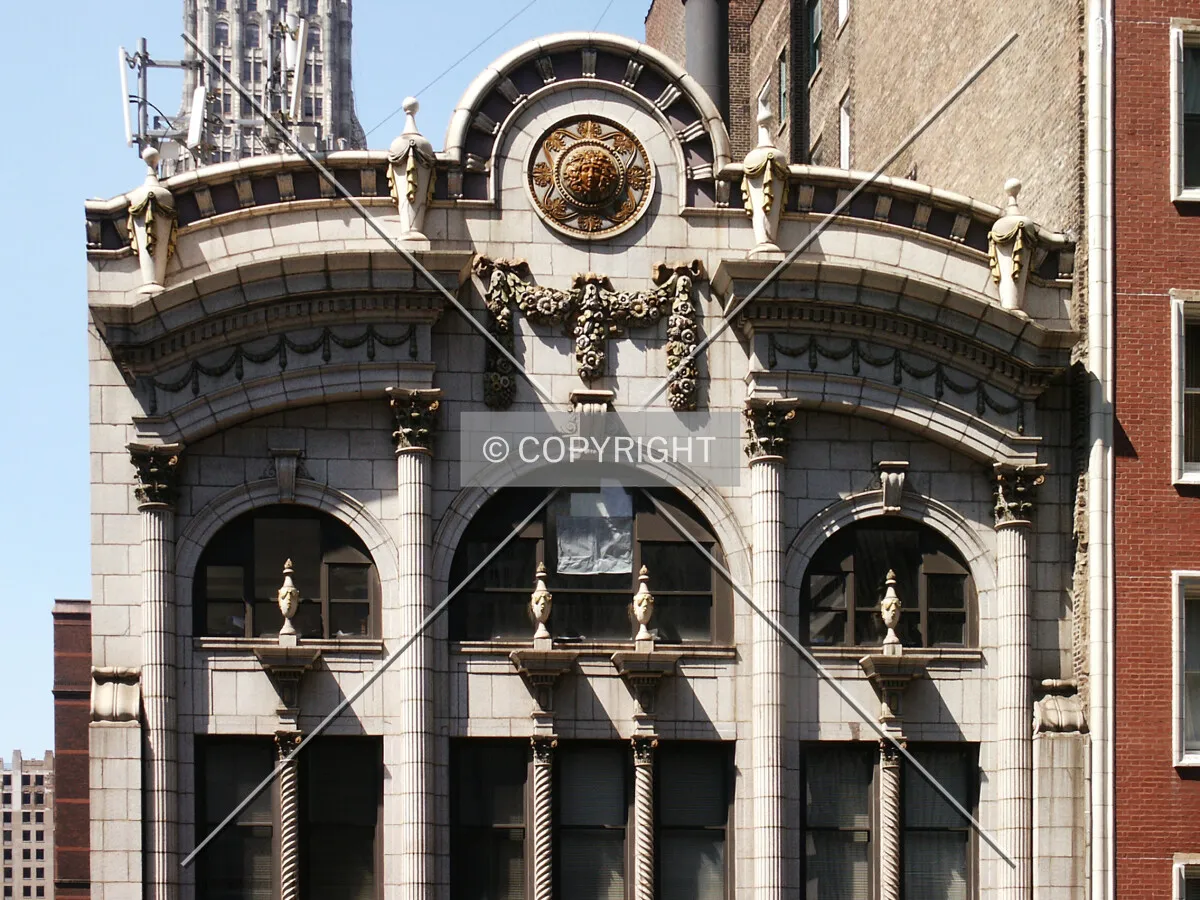 Top of the south facade