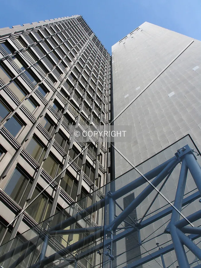 Looking up from the west