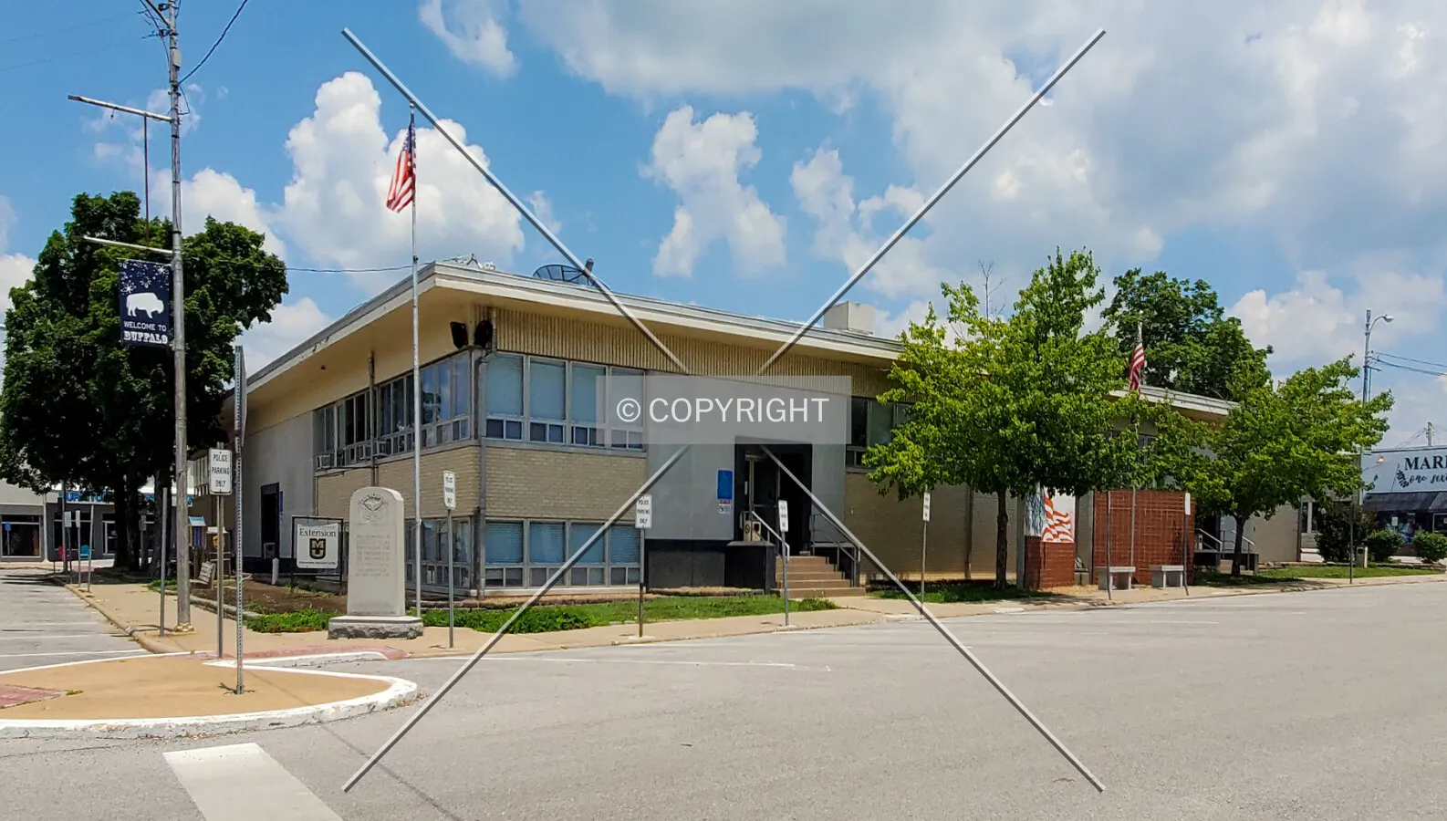 Southwest view; July 5, 2020