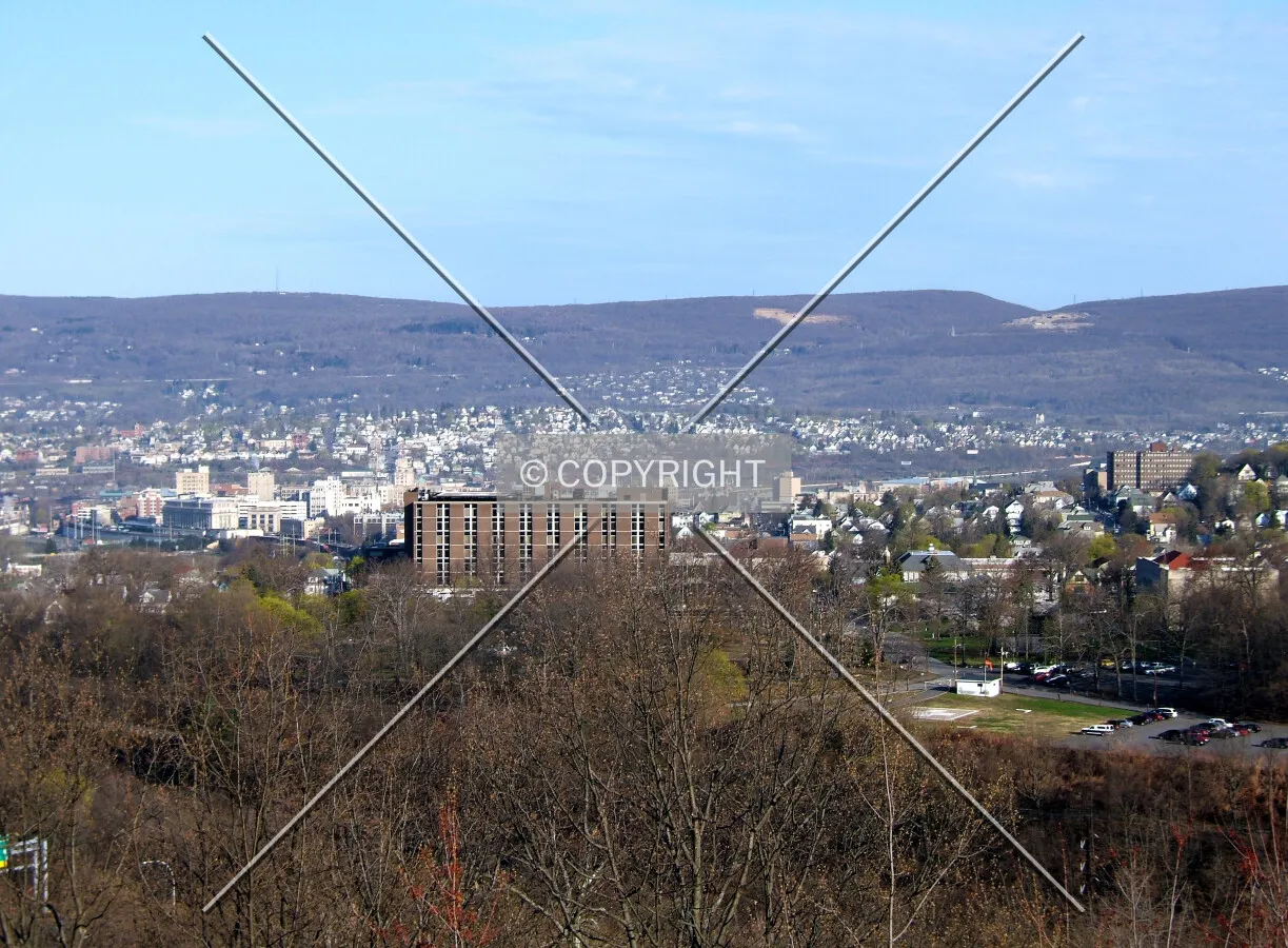 Downtown from the southeast
