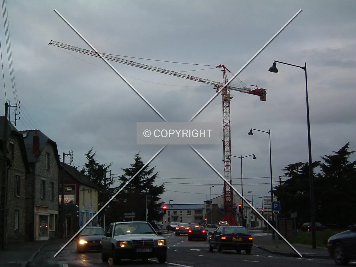 Implantion de la 1ère grue