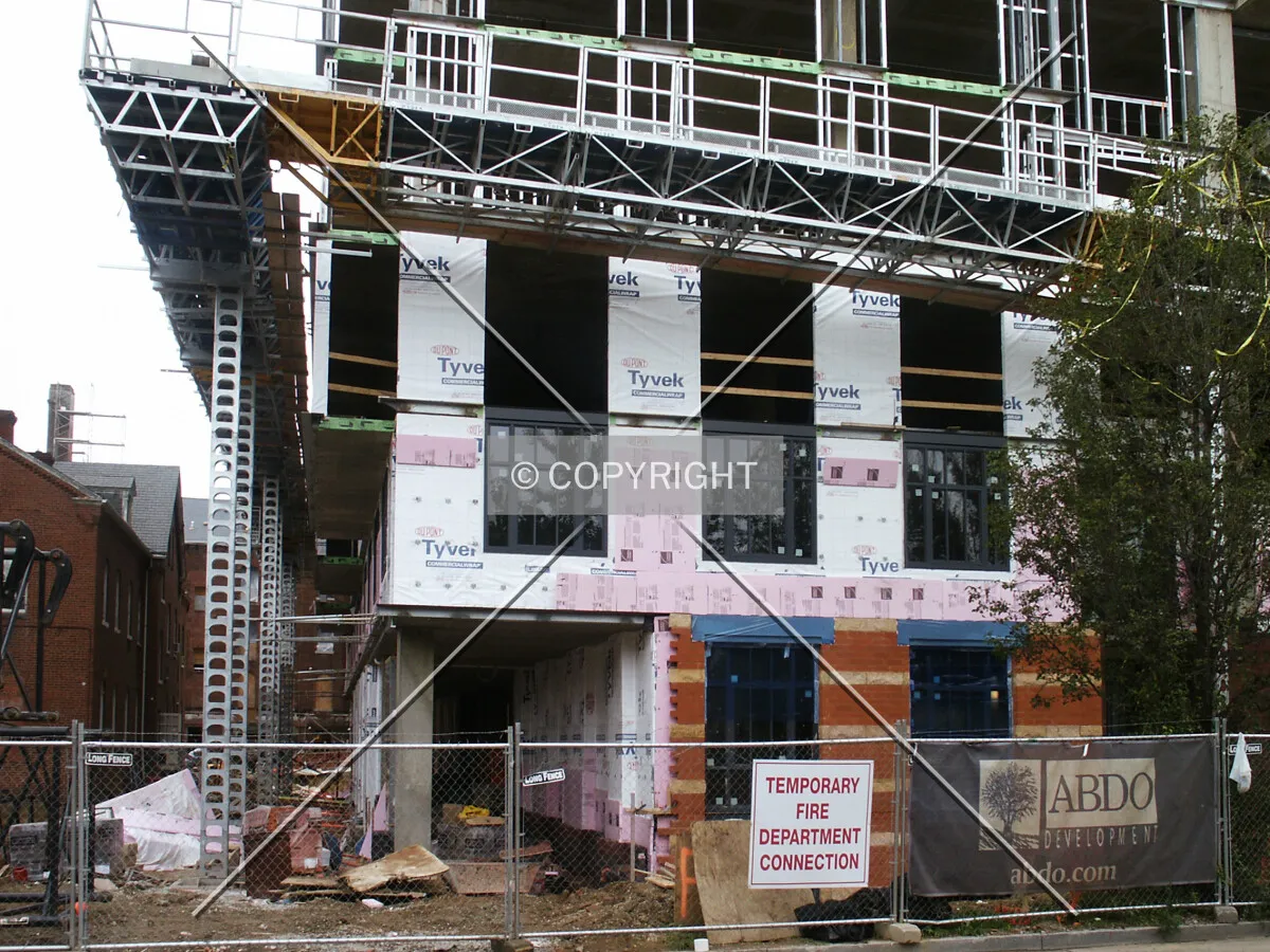 Northeast corner of the base