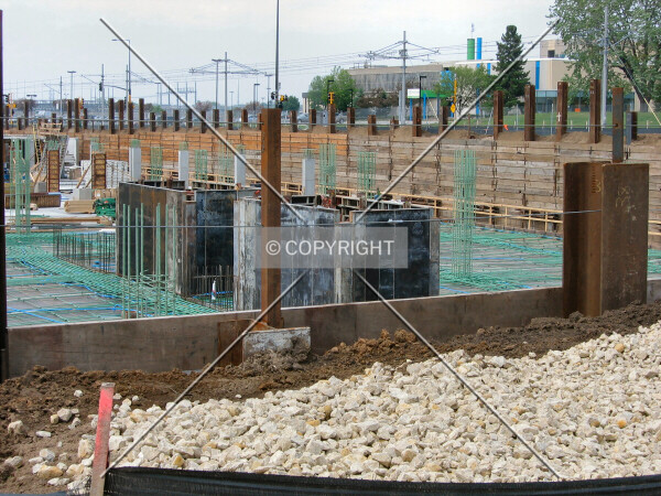 Elevator cores from 34th Avenue South