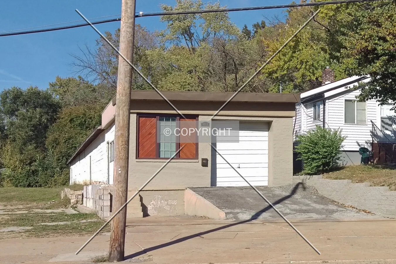 View from the south; October 19, 2015